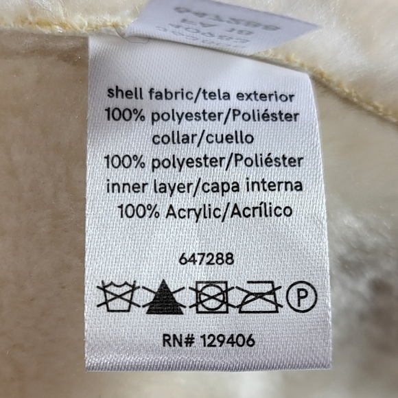 Venus Y2K Penny Lane Faux Suede & Fur Toggle Shearling Winter Coat Cream XS 0-2 - Picture 14 of 15